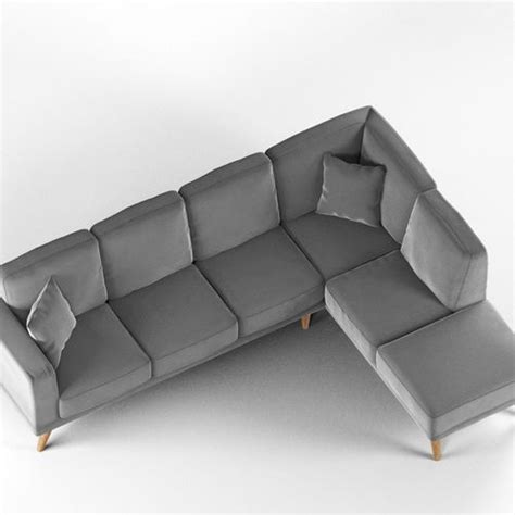 Modern L Shaped Sofa 3d Model Cgtrader