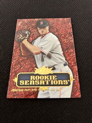 JONATHAN PAPELBON ROOKIE FLEER SENSATIONS 2007 BOSTON RED SOX BASEBALL