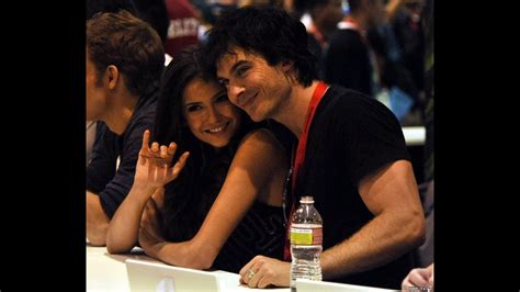 Nina Dobrev And Ian Somerhalder Kissing Нина Добрев и Йен Сомерхолдер