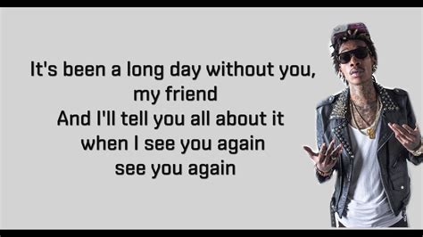 Wiz Khalifa See You Again Lyrics Video ♪♪♪ Youtube