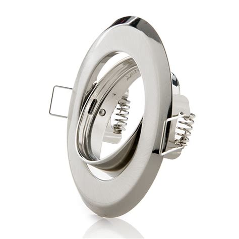 Aro Foco Downlight Circular Basculante Acero M