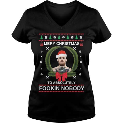 Connor Mc Gregor Merry Christmas To Absolutely Fookin Nobody Sweater