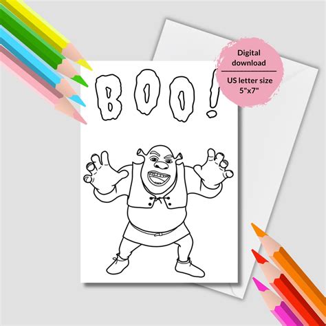 Printable Shrek Halloween Coloring Pages Shrek Coloring Pages