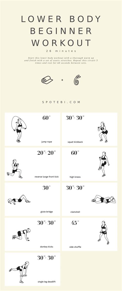 Lower Body Beginner Workout For Women