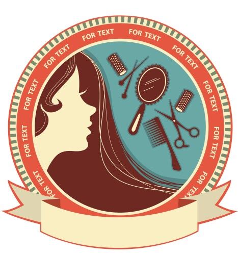 Vintage Colorful Woman Power Badge Royalty Free Vector Image