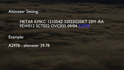 Metar Decoding Chart