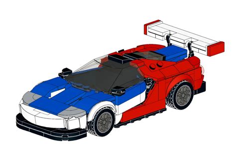 LEGO MOC Ford GT LM GTE Pro EcoBoost By KineticKit Rebrickable