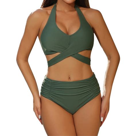 Divhosrg High Waisted Bathing Suit For Women Shorts Bikini Sets For Women Bathing Suit For