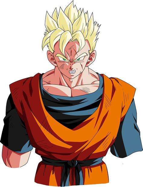 Super Saiyan Future Gohan 3 Dokkan Render By Woodlandbuckle On Deviantart