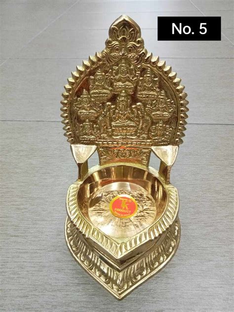 Pure Brass Ashtalakshmi Vilakku Lamp Diya Tk Brand Premium Quality