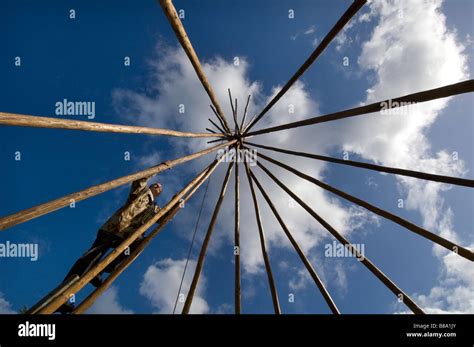 tepee building  res stock photography  images alamy