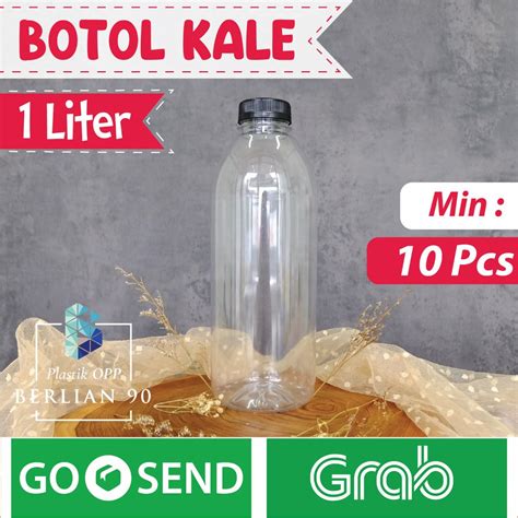 Jual Botol Kale 1 Liter 45 Gr Isi 30 Pcs Botol Plastik Botol Kopi