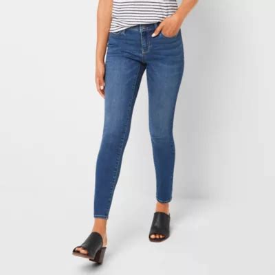 A N A Womens Mid Rise Skinny Fit Jegging Jean Jcpenney