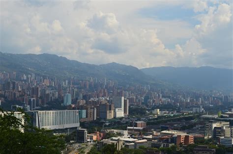 Premium Photo Panoramic Of Medellin City Colombia Buildings And