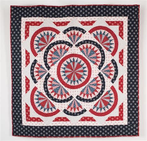 Rjr Redwork Meets Bluework Quilt Kit Quilting Kit Includes Fabric