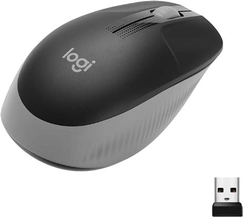 Logitech Wireless Mouse M190 Full Size Ambidextrous Curve Design 18 Month Battery With Power