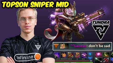 Topson Sniper MID IMBA RIGHT CLICK BUILD Destroy Server EU PUB Dota 2