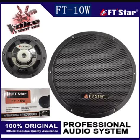 Megapro FT Star FT 10W Woofer 10 Inch 250W Speaker Professional HI FI