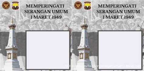 Twibbon Peringatan Serangan Umum Maret Yuk Ramaikan Di Sosmed