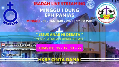 Live Ibadah Minggu I Dung Ephipanias Hkbp Cinta Damai Minggu