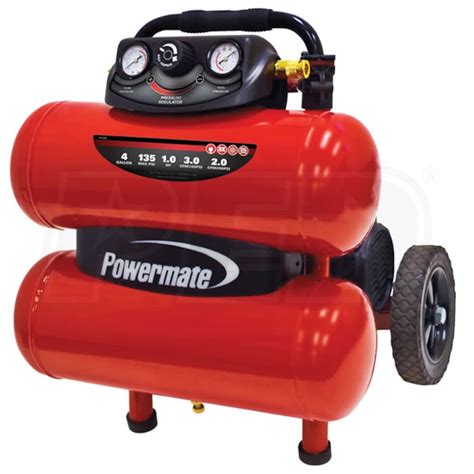 Powermate Vx 1 HP 4 Gallon Dolly Style Air Compressor Powermate