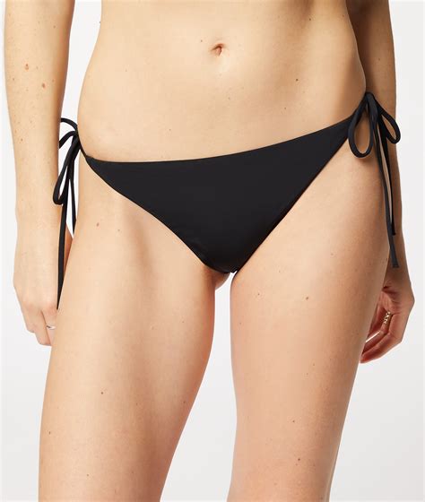 Side Tie Bikini Bottoms Signature Noir Etam