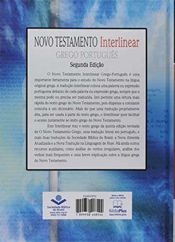 Novo Testamento Interlinear Grego Português 2ª Edição Livraria Erdos