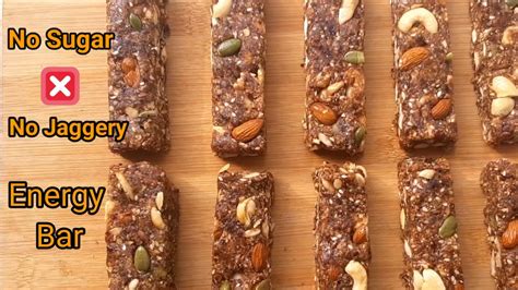 Healthy And Delicious Energy Bar I Homemade Energy Bar Recipe No