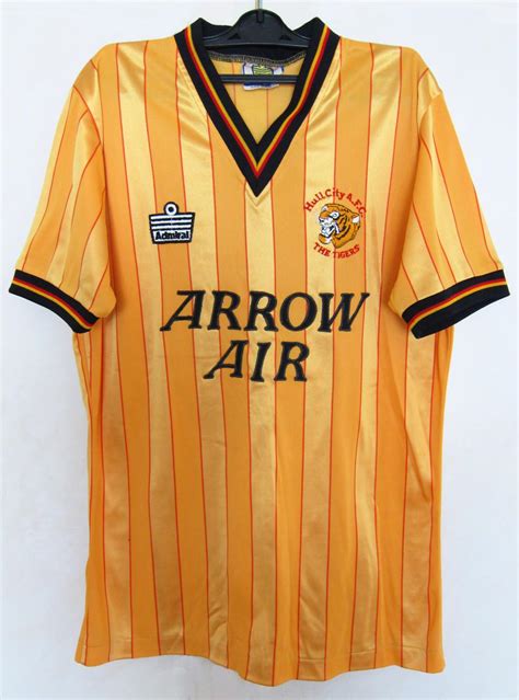 Hull City Home football shirt 1984 - 1986. Sponsored by Arrow Air