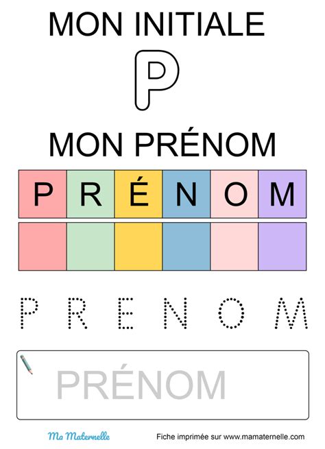 Mon Prénom Ma Maternelle