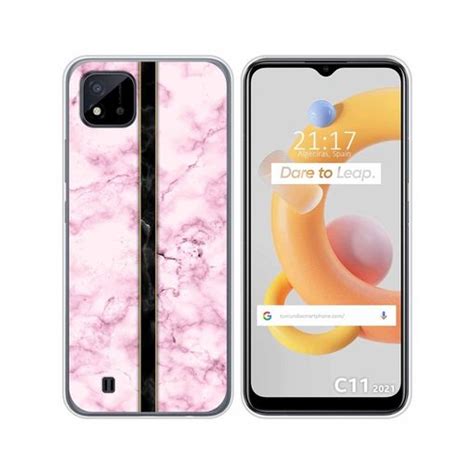 Funda Silicona Para Realme C11 2021 Diseño Mármol 04 Dibujos con