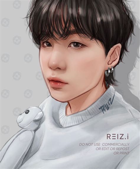 K Pop Bts Lyric Kawaii Bts Drawings Bts Fans Kpop Fanart Min