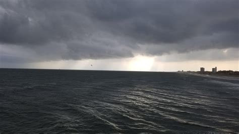 Storm Rolling By 61st Street Fishing Pier R Galveston