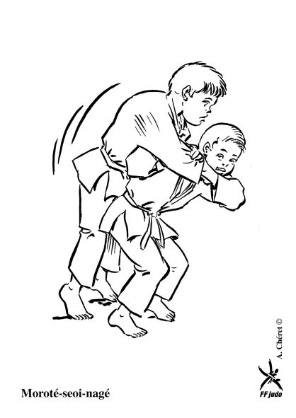 Dessins Gratuits Colorier Coloriage Judo Imprimer