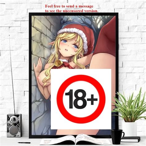 Anime Girl Poster Sexy Anime Girl Poster Nude Sexy Woman Etsy Canada