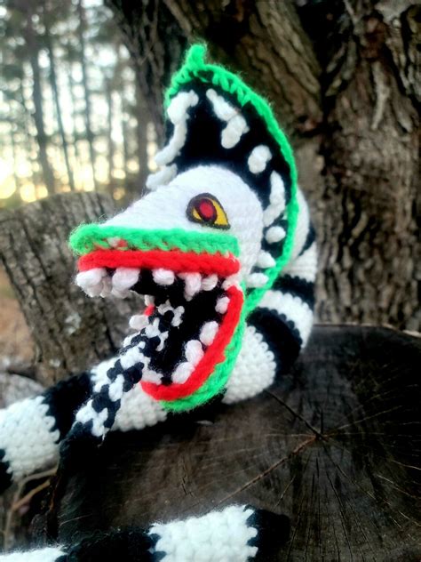 Beetlejuice Sandworm Posable Crochet Plush Toy Memorabilia | Etsy Hong Kong