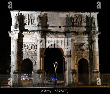 Italy Rome Arch Of Constantine Ad Triumphal Arch Erected To