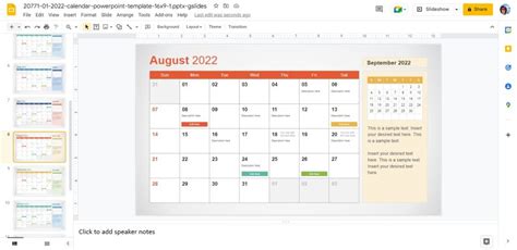 06 Add Calendar Google Slides SlideModel