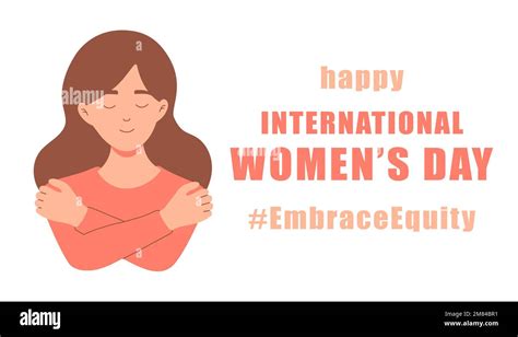 International Womens Day Concept Poster Embrace Equity Woman