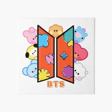 Cute Kawaii Baby BTS BT21 Character Minini PTD Art Board Print By