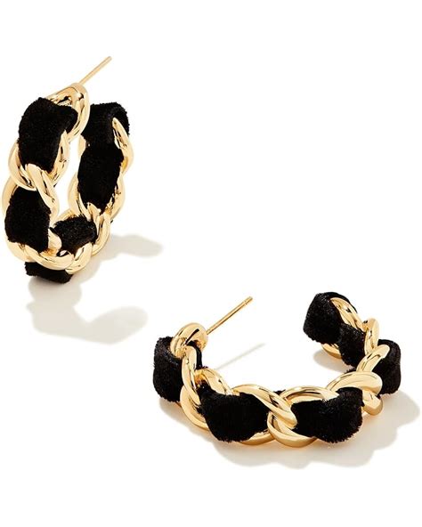 Kendra Scott Everleigh Velvet Hoop Earrings