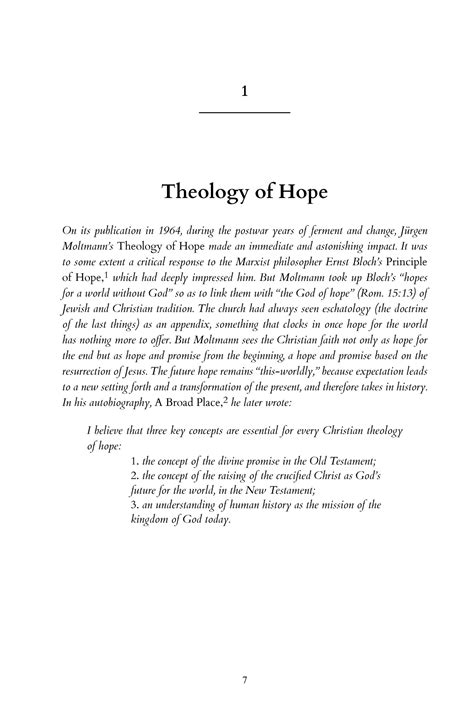 Theology Of Hope By Jurgen Moltmann 1964 By Demandside Issuu