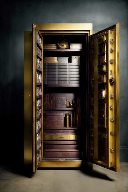 Premium AI Image | A Large Open Door In A Dark Room