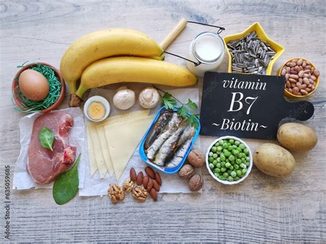 Healthy Food Rich In Vitamin B7 Biotin Natural Food Sources Of