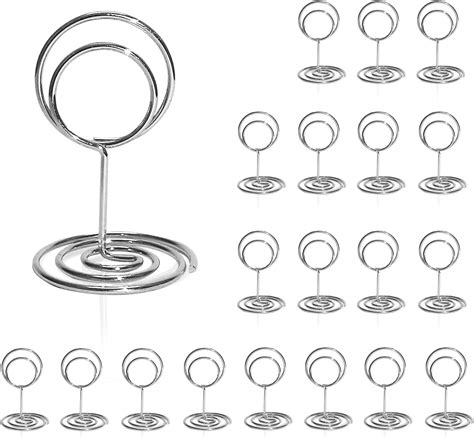 Ronteda Lot de 20 mini porte numéros de table de 5 1 cm pour numéros de