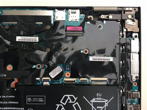 Inside Lenovo Thinkpad X1 Yoga Disassembly Internal Photos And