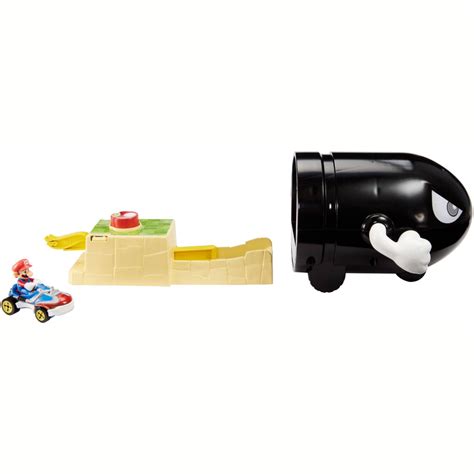 Best Buy Hot Wheels Mario Kart Bullet Bill Launcher Black Gky