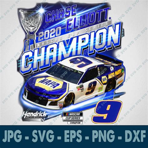 Chase Elliott 2020 Nascar Cup Series Championship Svg Etsy