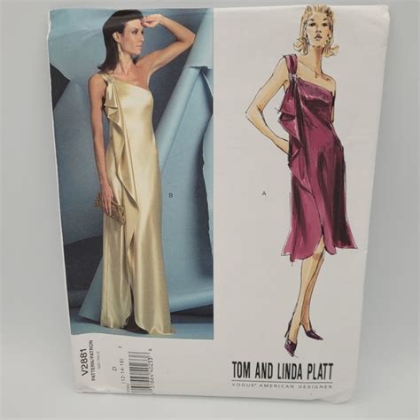 Vogue Other Uncut Vogue American Designer Tom Linda Platt V288 Sewing Pattern Limited Ed