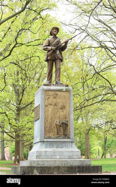 silent sam statue university  north carolina nc stock photo alamy
